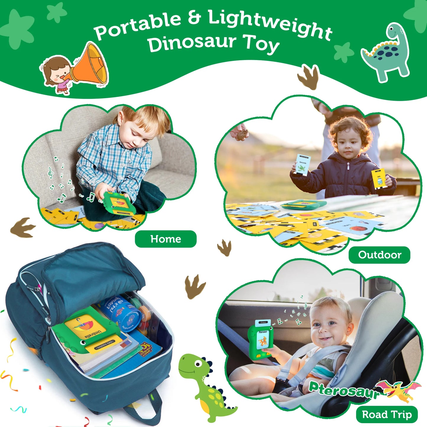 Talking Flash Cards Learning Toys, Educational Preschool Toys Toddlers Toys Reading Machine with 234 Words, Preschool Montessori Toys Birthday Gift for Kids, Toys for Boys Girls 3 6 Years