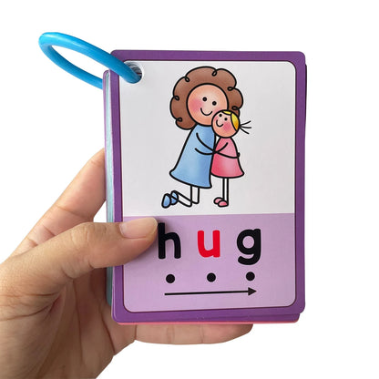 Montessori CVC Words Cards Toddler Learning Supplies for Kindergarten Sight Words Teaching Aids Vocabulary Educational Toys